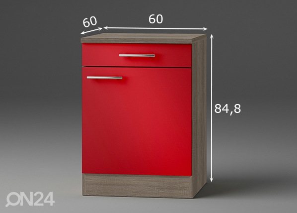 Нижний кухонный шкаф Imola 60 cm размеры