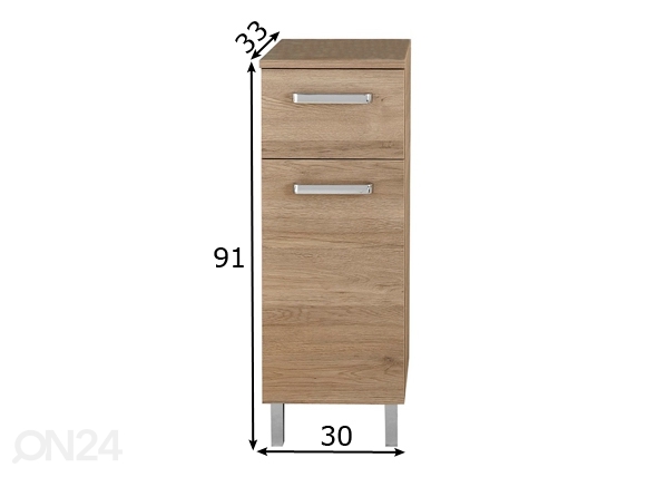 Нижний шкаф в ванную 313 размеры