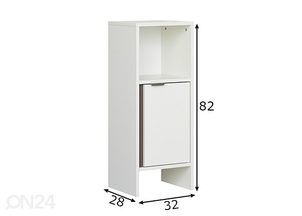 Нижний шкаф в ванную 337 размеры