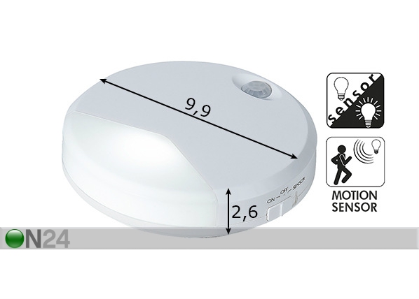 Ночная LED лампа с датчиком размеры
