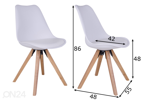 Обеденные стулья 2 шт размеры