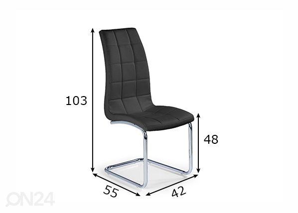 Обеденные стулья, 4 шт размеры