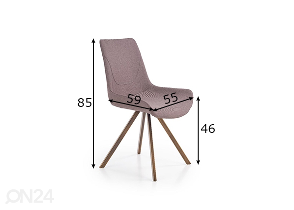 Обеденные стулья, 4 шт размеры