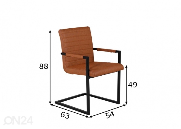 Обеденные стулья Art, 2 шт размеры