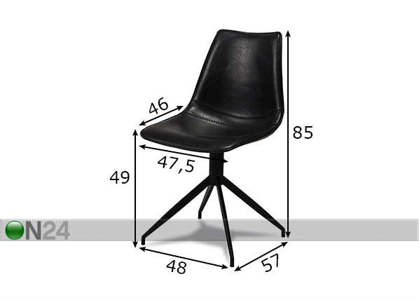 Обеденные стулья Isabel 2 шт размеры