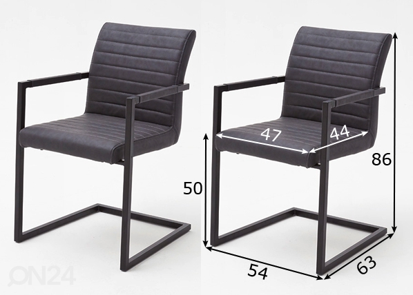 Обеденные стулья Kian А, 4 шт размеры