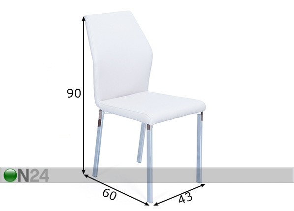 Обеденные стулья Ohio, 4 шт размеры