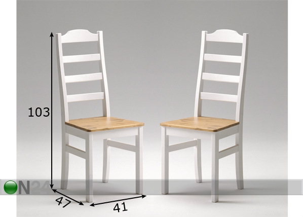 Обеденные стулья Scala, 2 шт размеры