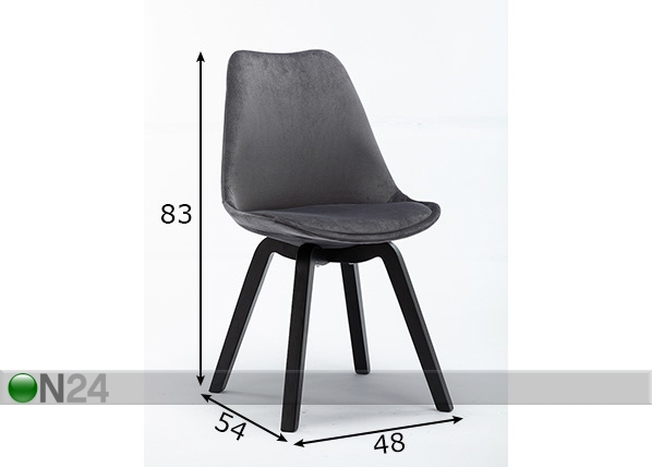 Обеденные стулья Sit, 4 шт размеры