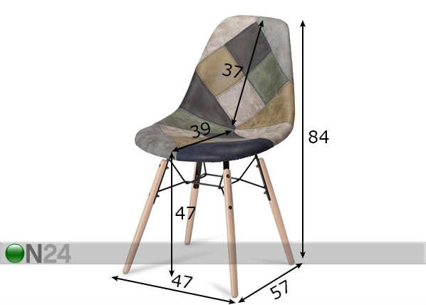 Обеденные стулья Sun, 2 шт размеры