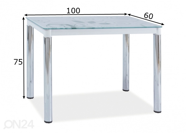 Обеденный стол 100x60 cm размеры