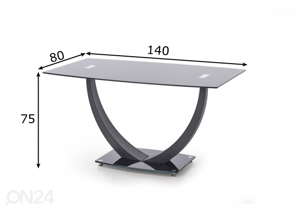 Обеденный стол 140x80 cm размеры
