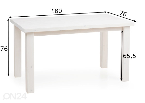 Обеденный стол 180x78 cm размеры