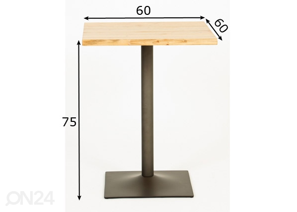 Обеденный стол 60x60 cm размеры