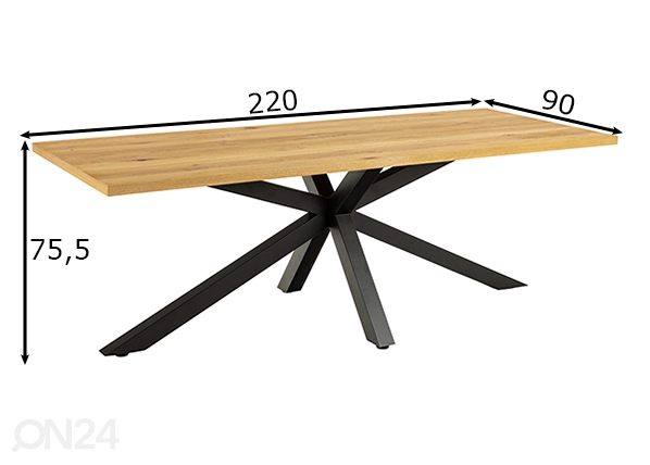 Обеденный стол Beira размеры