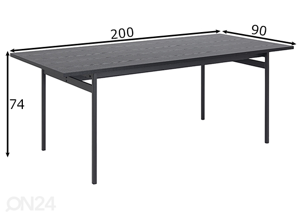 Обеденный стол Boston размеры