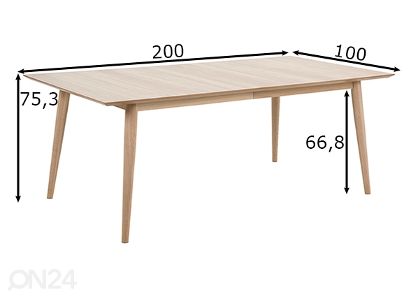 Обеденный стол Bristoly размеры