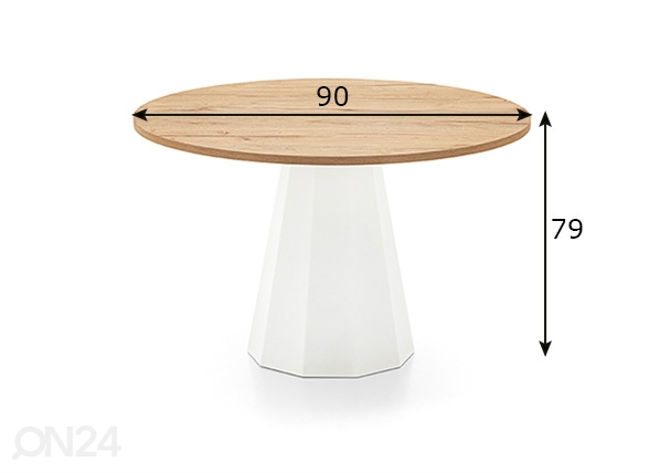 Обеденный стол Dix размеры