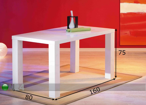 Обеденный стол Guiseppe 160x90 cm размеры