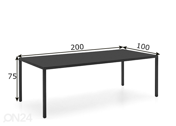 Обеденный стол Iron размеры