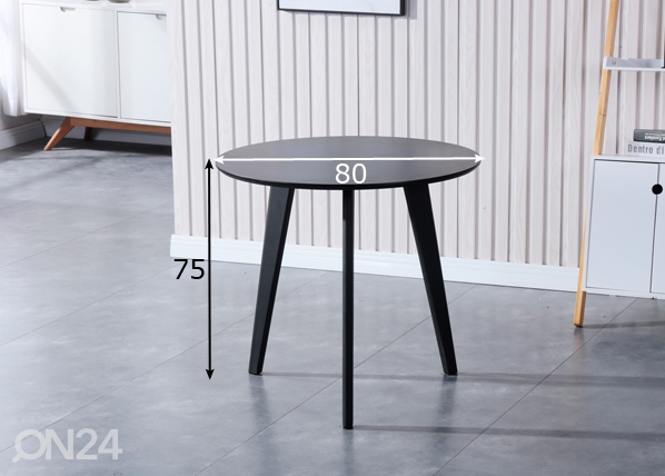 Обеденный стол Jens Ø 80 cm размеры