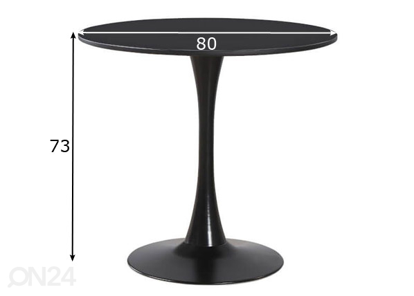 Обеденный стол Kant 80 cm размеры