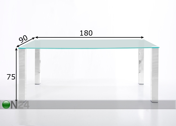 Обеденный стол Kante 90x180 cm размеры