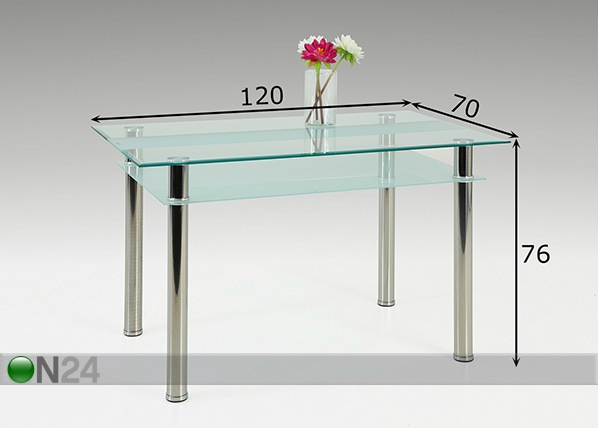 Обеденный стол Katharina 70x120 cm размеры