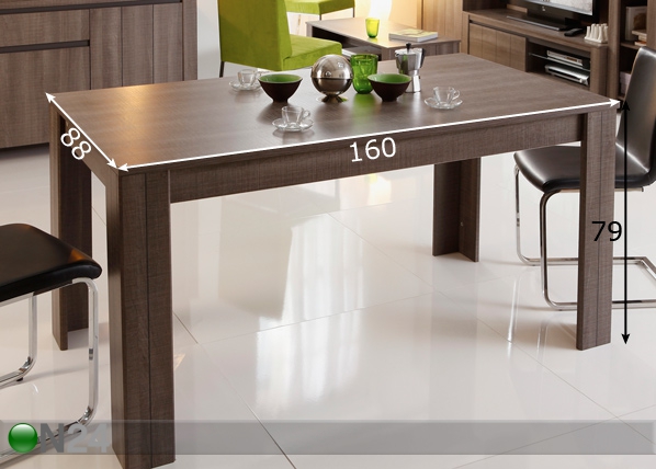 Обеденный стол Lana 88x160 cm размеры