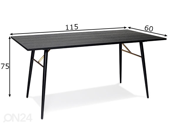 Обеденный стол Luxembourg 60x115 см размеры