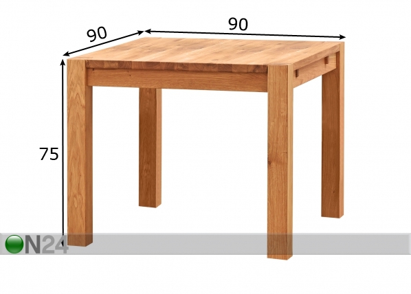 Обеденный стол Matilda 90x90 cm размеры
