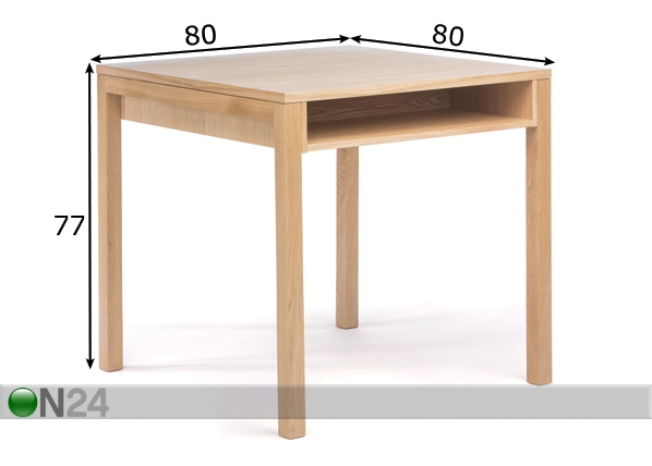 Обеденный стол Mayfair Dining Table 80x80 cm размеры