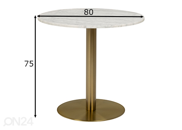 Обеденный стол Mich Ø 80 cm размеры