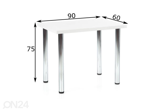 Обеденный стол Modex 90x60 cm размеры