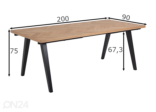 Обеденный стол Morgantown размеры