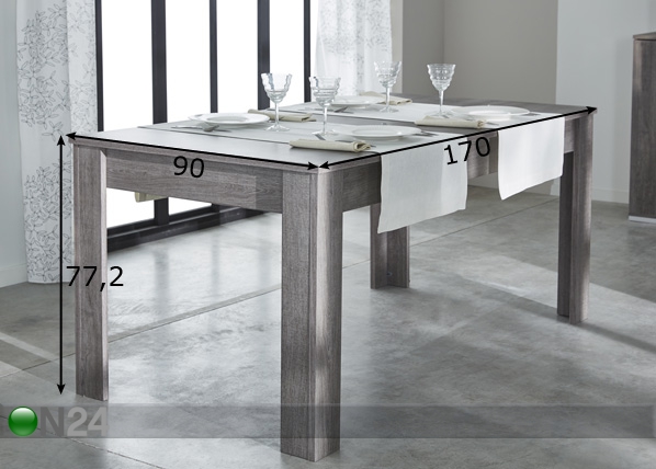Обеденный стол Namur 90x170 cm размеры