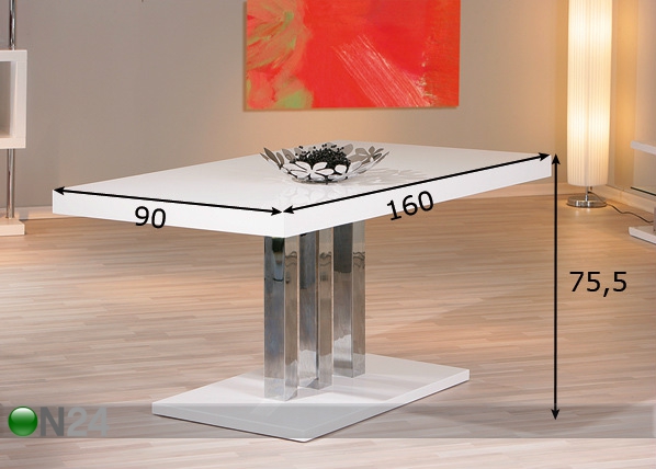 Обеденный стол Palazzo 160x90 cm размеры