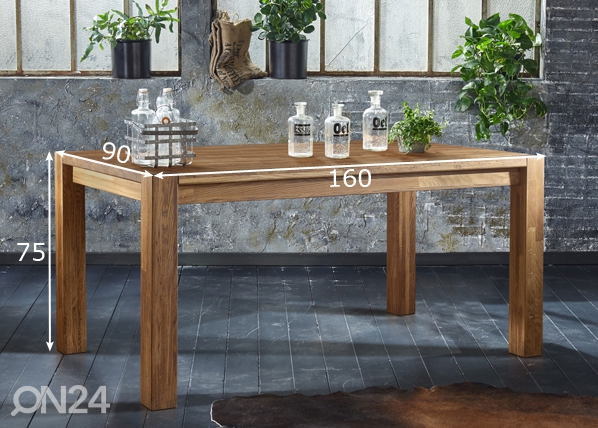 Обеденный стол Provence 01 160x90 cm размеры