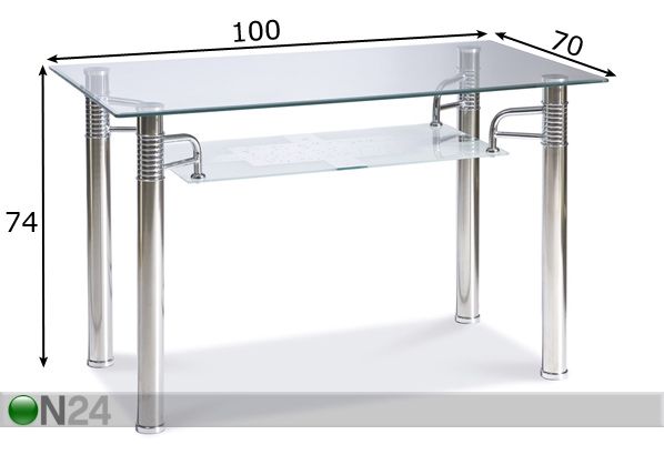 Обеденный стол Reni 70x100 cm размеры