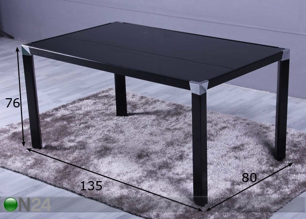 Обеденный стол Rudy 135x80 см размеры