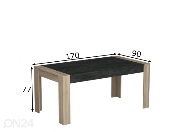 Обеденный стол Sheffield размеры