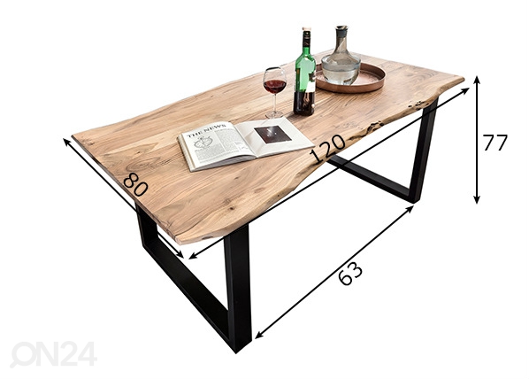 Обеденный стол Tische 80x120 cm размеры