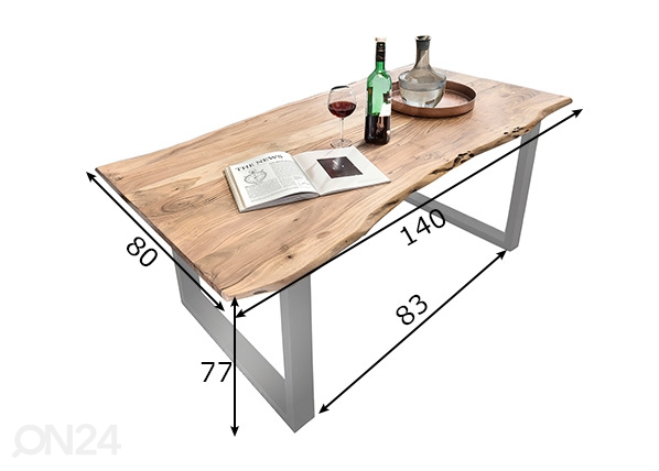Обеденный стол Tische 80x140 cm размеры