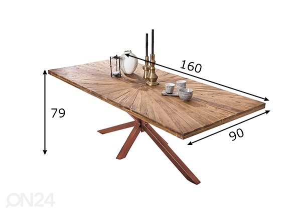 Обеденный стол Tische 90x160 cm размеры