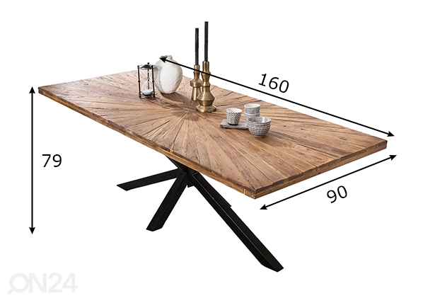 Обеденный стол Tische 90x160 cm размеры
