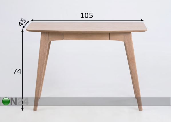 Обеденный стол Woodstock 45x105 cm размеры