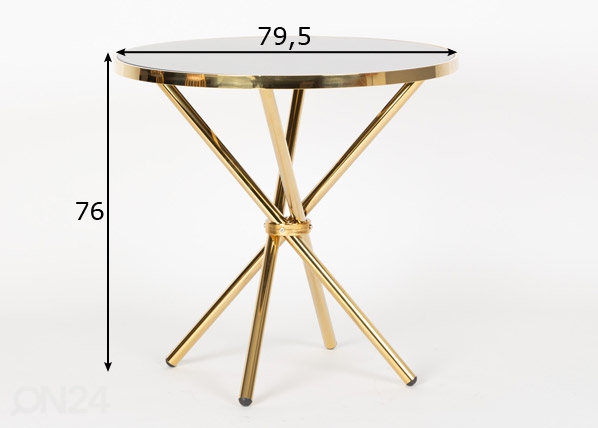 Обеденный стол Ø 79,5 cm размеры