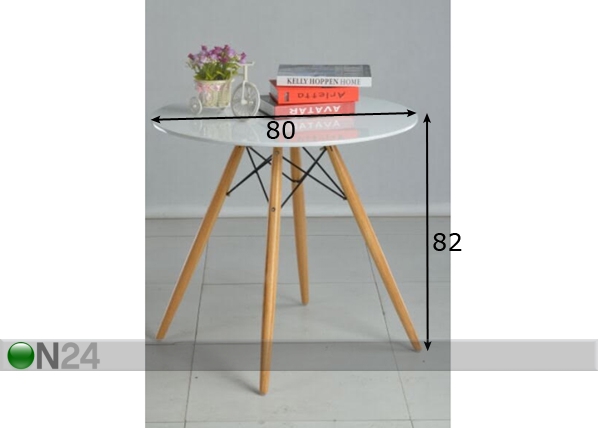 Обеденный стол Ø 80 cm размеры