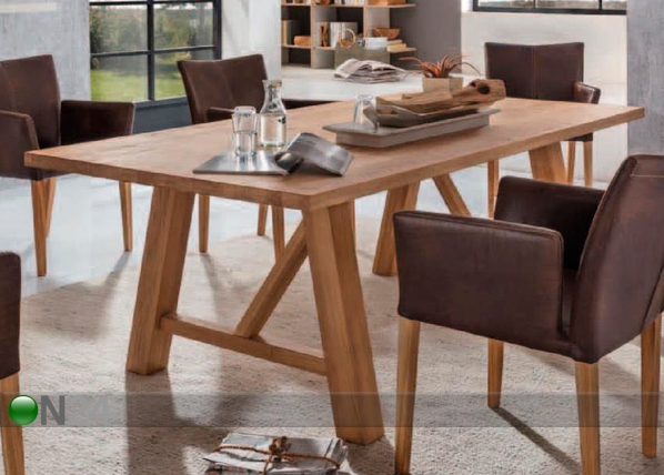 Обеденный стол из массива дуба Novara 200x100 cm