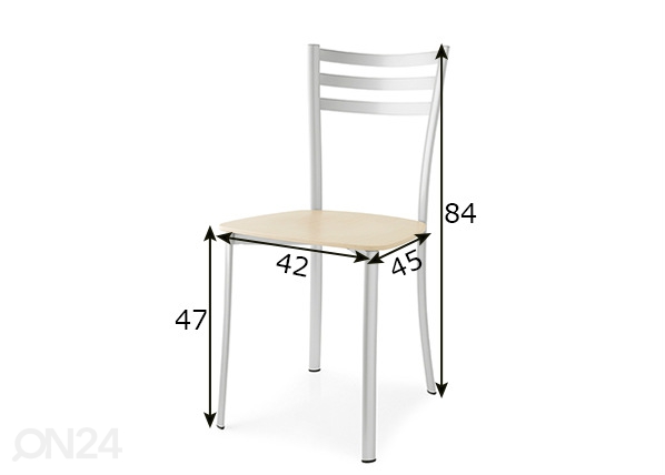 Обеденный стул Ace, 2 шт размеры